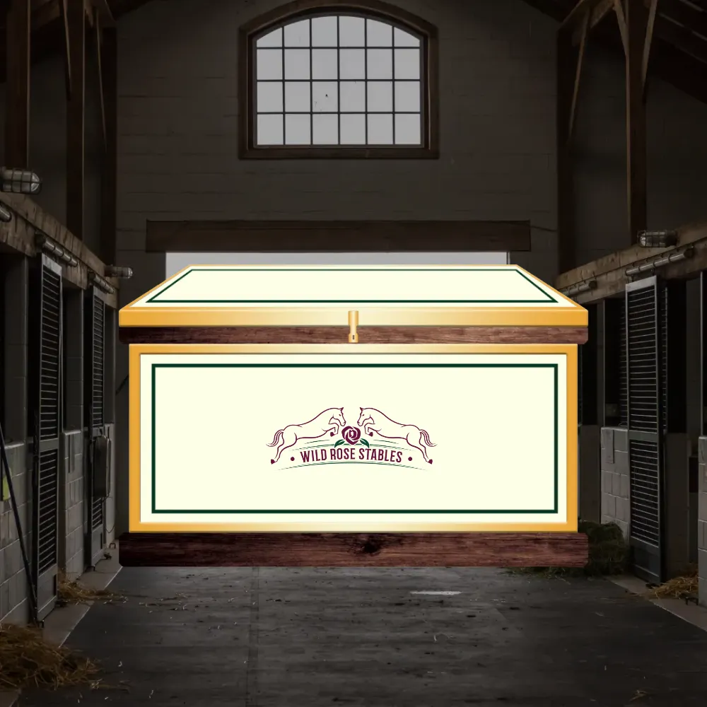 Phoenix West Custom Tack Trunk - Wild Rose
